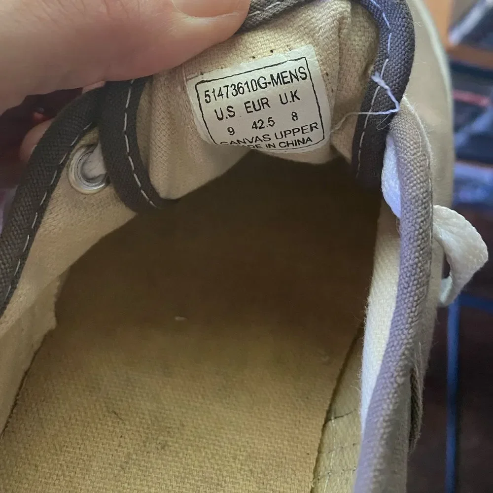 Levi’s Lowtop Flat Sneakers Gray Mens Size 9